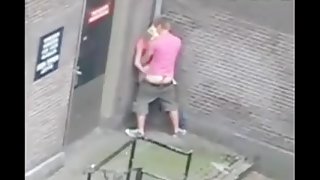 Extreme public sex in the street