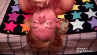 Dildo Deep Throat Action Sees Hot Blonde Sloppy and Making Quacking Noises