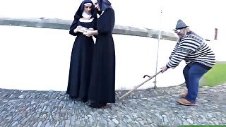 Gorgeous Cathlic nuns cant get enough of each other