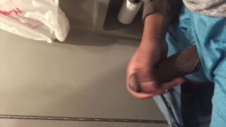 college jock jerk off in bus restroom