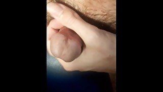 Horny Guy Jerking Off His Tiny Dick with Little Cum