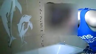 Ex-Flatmate Emma In The Shower, Part 2 (Censored)