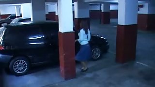 Garage spy fuck