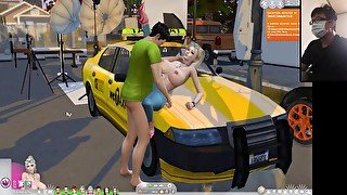 The Sims 4:Outdoor sports car passion sex