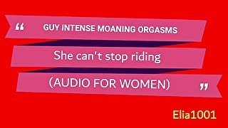 Guy with Intense and Loud Moaning Orgasms - Makes him Cum Fast - (Audio for Women)