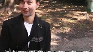 Czech Hunter 565 - Skinny Dude Is Shocked When He Gets Offered Money To Give A Blowjob & Get His Ass Fucked