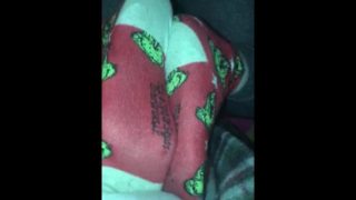 Christmas load grinch socks