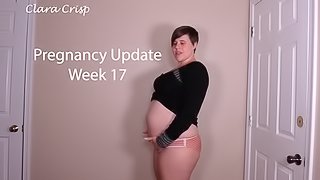 Pregnancy Preview Compilation Through Week 19 Clara Crisp Pregnant BBW