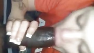 Sucking a big black dick