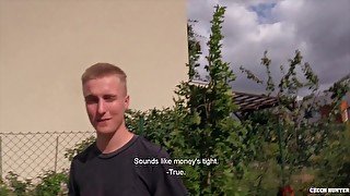 CZECH HUNTER 476 - Blonde Euro Jock Gets Some Good Money For Raw Sex