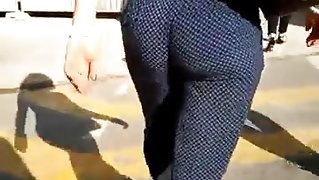 French jiggle booty in dress pants