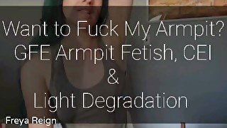 Preview: Want to fuck my Armpit? GFE Armpit Fetish, Light Humiliation, Cum Count Down & CEI