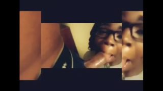 Ebony Girl Sucking a Black Dick Real Sloppy