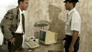 Cop spanked and fucked by angry boss