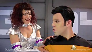 Great Star Trek parody with deep anal and double penetration