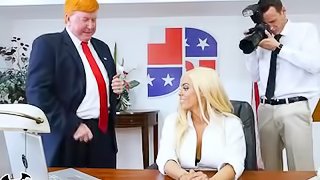 BANGBROS - Luna Star Gets Grabbed By The Pussy At The White House!