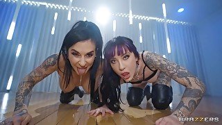 Joanna Angel shares BBC with Charlotte Sartre