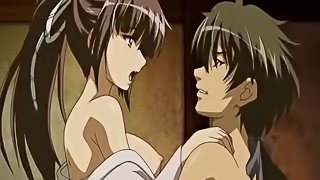 Busty Japanese hentai hot wet pussy fucking