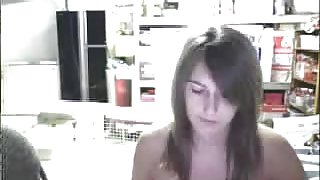 Bored GF webcams from work