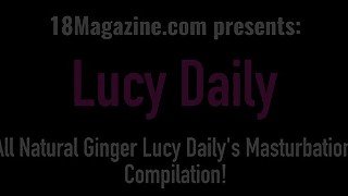 Finger Fucking Compilation! Young Ginger Lucy Daily Likes To Rub Herself!