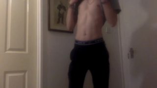 Amatuer Gay Teen Stips For You, Then Cums Next To You! (POV)