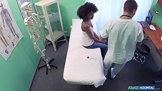 Stacey Saran adores dick eating and hard sex in the hospital room