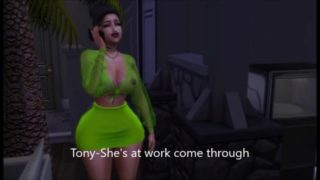 SIMS 4 STORY: KEISHA SNEAKS TO TONY HOUSE TO FUCK WHILE HIS WIFE IS AT WORK