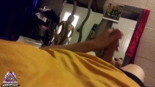 Get it NOW! White guy gets caught jerking off then has sex with wife