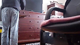 GF caught me with her panties and vibrator on camera!