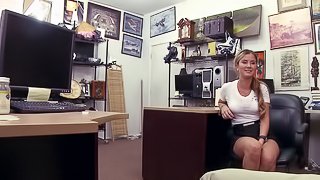 Ramming her tight juicy twat on the table and the floor