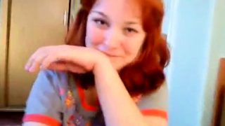 Sexy Russian teen cleaning lady amazing POV blowjob