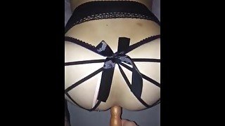 Strap on with long dildo (short vid)