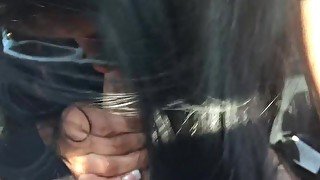 Sperm Hungry Mexi Milf Gabby Quinteros Blows Cock In Car!