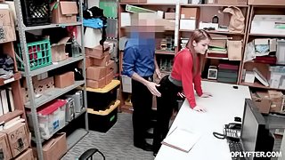 Sensual teen Rosalyn Sphinx gets fucked in the back office