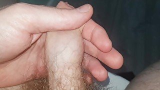 (18) Jelquing and massaging a wet pissy cock!