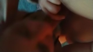 POV Taking on an 8" thick throbbing cock, in my tiny mouth
