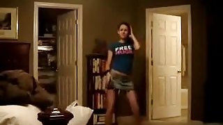 Amazing immature dancing and stripping