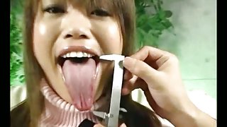 Snake Tongue Gokkun Cum Eating