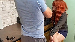 Cockolded Husband Watches Wife Fuck Plumber To Pay Bill