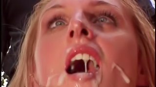 Horny Housewife Simone Claire Gets Her Face Covered With Cum By A Pornstar