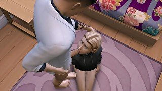 A young naive boy invites a stranger to his home. (The Sims 4)