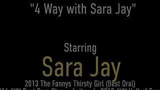 No ForePlay But Four Play! Sara Jay Kimmie Lee And Alura Jenson Share Dick!