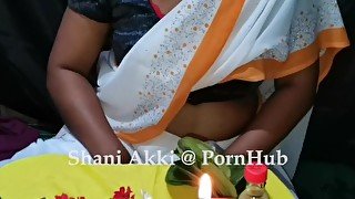 Sri lanka voodoo charm sex with customer dirty talk and moaning saree sex &vert; ශානි අක්කිගෙ වශිය