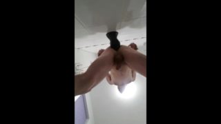 Huge dildo and dripping precum