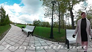 Public upskirt VR video by Jeny Smith