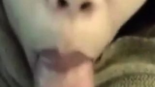 asian japanese girlfriend cum facial blowjob