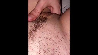 Fingering my tight pussy and squirting