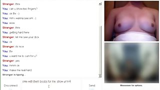 Horny girl wants to play with a stranger on omegle