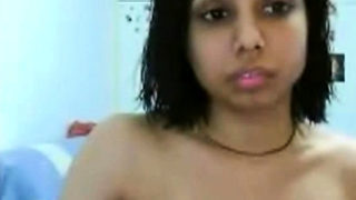 Sexy desi teen chatting with friend