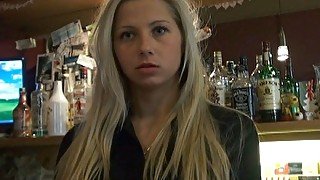 Innocent blue-eyed teen hooks up with stranger in bar